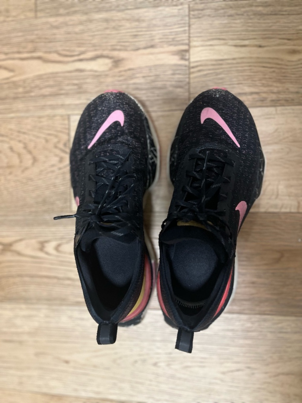 Nike ZoomX Women's Black Sneakers with Pink Swoosh